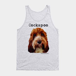 Red and White Cockapoo / Spoodle and Doodle Dog Tank Top